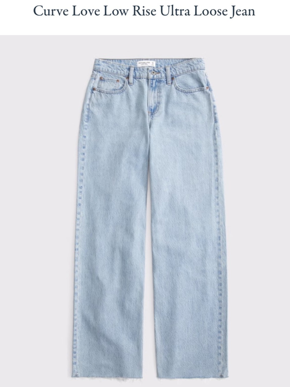 Abercrombie Curve Love Low Rise Ultra Loose Jeans